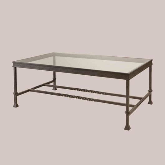 Picture of IRON & GLASS RECTANGULAR COFFEE TABLE