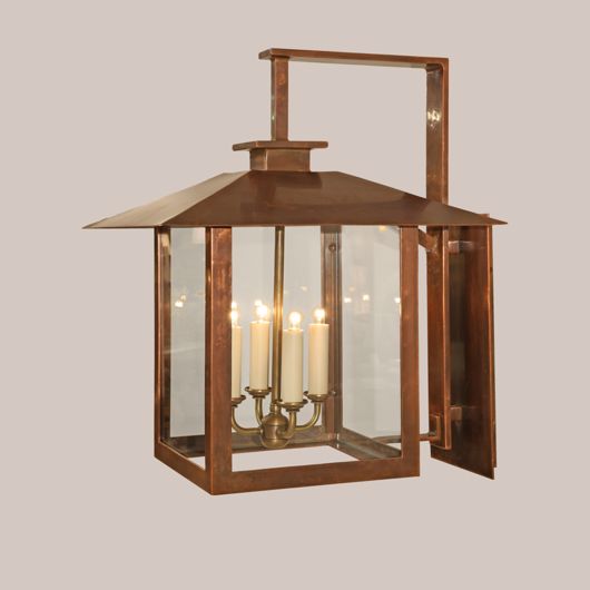 Picture of SQUARE COPPER COVENTRY BRACKETED LANTERN