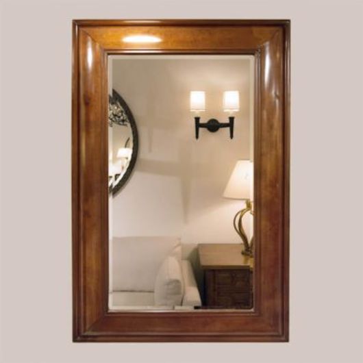 Picture of BURLWOOD MIRROR WITH BEVEL