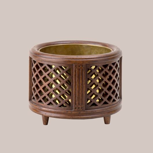 Picture of OPEN-WEAVE WOOD CACHEPOT