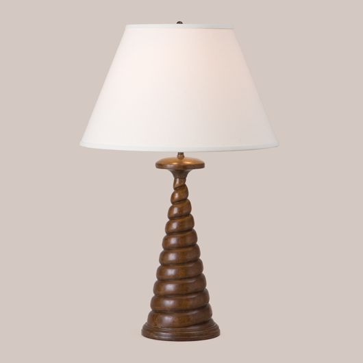Picture of WOOD CORK SCREW TABLE LAMP