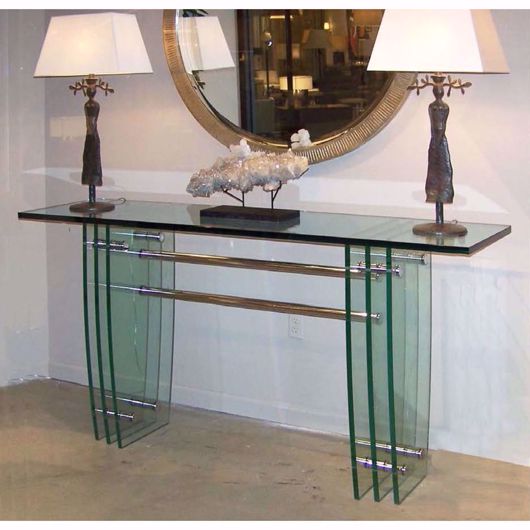 Picture of GLASS & CHROME CONSOLE