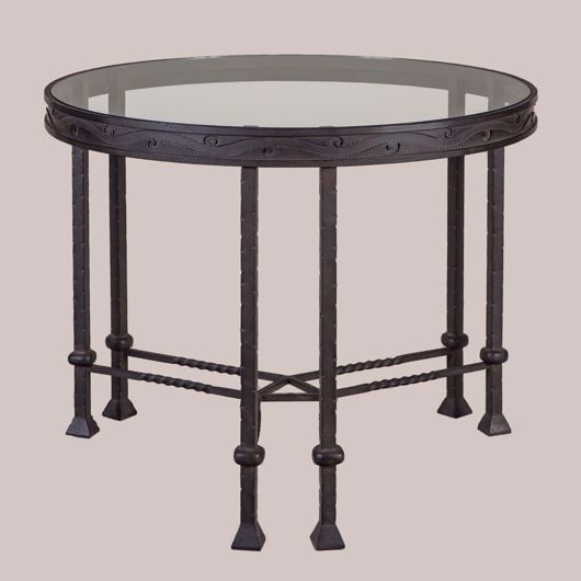 Picture of IRON & GLASS ROUND TABLE