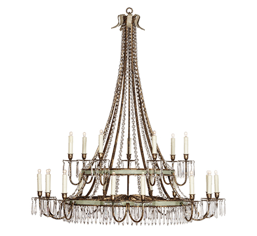Picture of SCALLOPED TOLE CHANDELIER - SIZE III