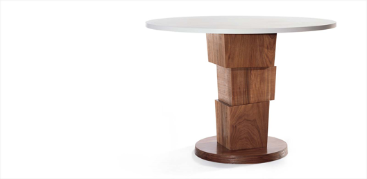 Picture of BLOCK PEDESTAL DINING TABLE
