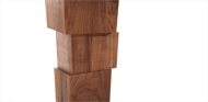 Picture of BLOCK PEDESTAL DINING TABLE