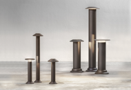 Picture of PASDEDEUX BOLLARD - DESIGN OUTDOOR WALL LAMP ON POST