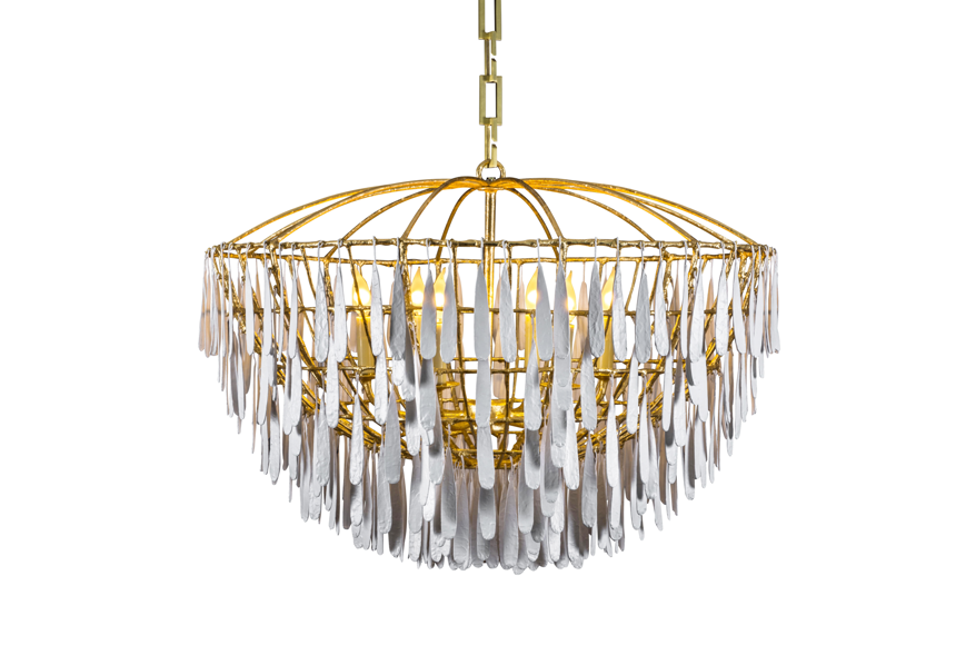Picture of CUSTOM GILDED CAGE CHANDELIER TWO TONE FINISH