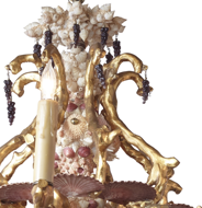 Picture of FAUX CORAL AND SEASHELL CHANDELIER