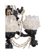 Picture of PAIR OF ROCK CRYSTAL, SEASHELL AND FAUX CORAL CHANDELIERS