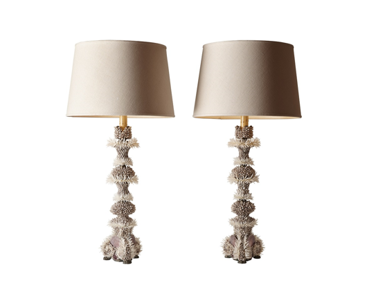 Picture of SEASHELL ENCRUSTED TABLE LAMPS