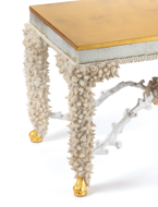 Picture of FAUX CORAL & SEASHELL ENCRUSTED COCKTAIL TABLE