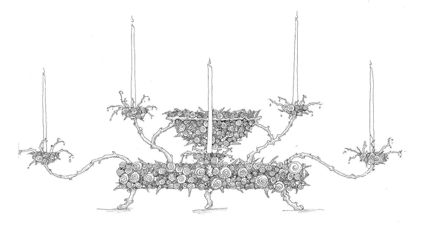 Picture of FANTASY CANDELABRUM CONCEPT BY ANDREW FISHER