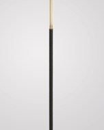 Picture of SOFIA SINGLE  BROWN LEATHER FLOOR LAMP