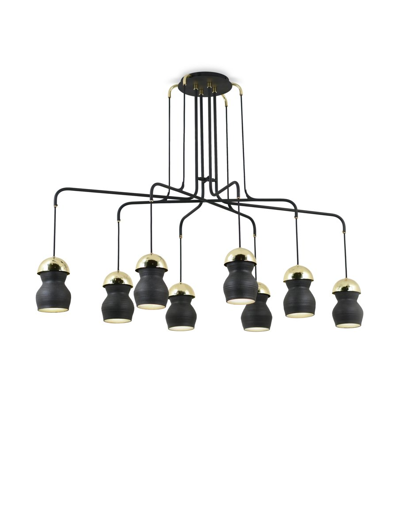 Picture of ZOEY   BRUSHED BRASS CHANDELIER
