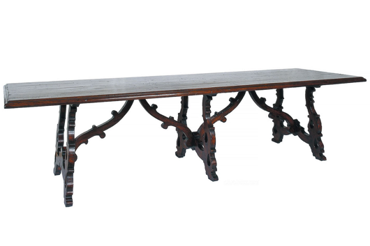 Picture of BAROQUE - MEDICI LYRE DINING TABLE