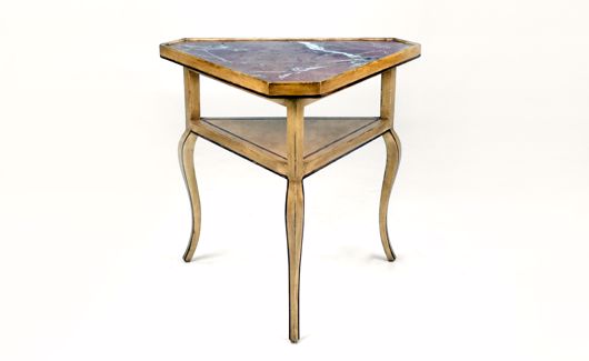 Picture of FRENCH CORNER TABLE WITH MARBLE TOP
