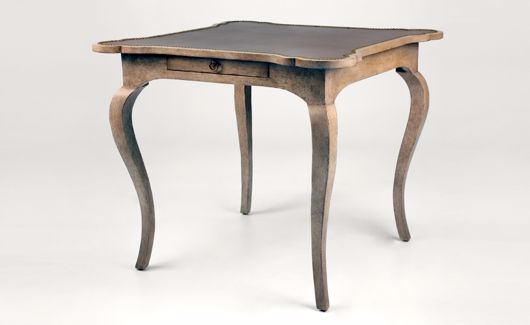 Picture of FRENCH GAMES TABLE W/ LEATHER TOP