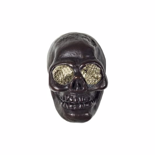 Picture of CHARLIE SKULL KNOB PYRITE