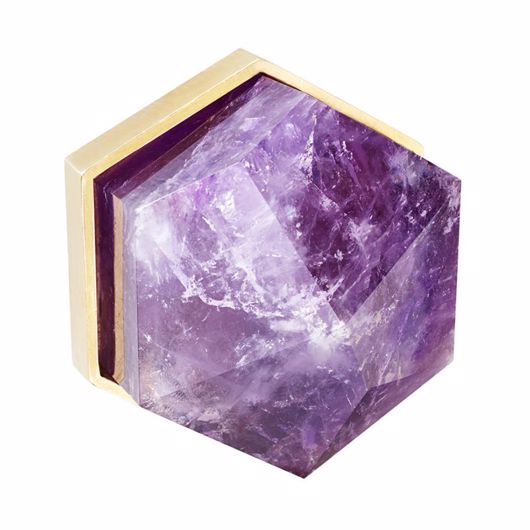 Picture of THEA EXTRA LARGE KNOB AMETHYST