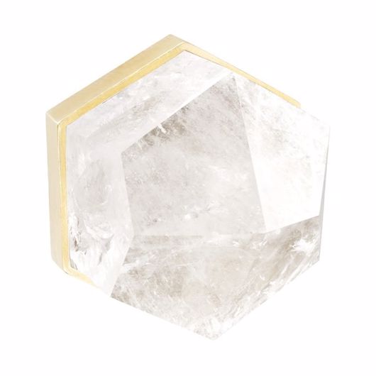 Picture of THEA EXTRA LARGE KNOB CLEAR QUARTZ