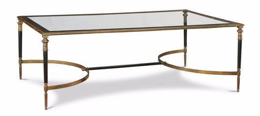 Picture of ARBOIS RECTANGULAR COCKTAIL TABLE WITH GLASS TOP